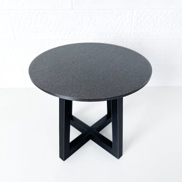 Miniature Barbie Bistro Black Table 4  Chairs 3D Printed Dollhouse Furniture - Picture 5 of 6